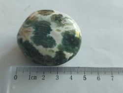 Green white moss agate Moroccan stone - 586