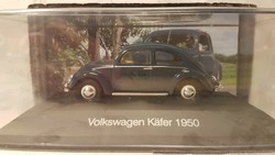 Volkswagen Käfer 1950 modell autó, gyári dobozában 1:43
