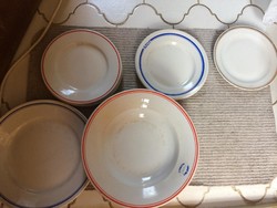 12 Zsolnay porcelain plates balatonlelle honvéd holiday inscription also set pieces