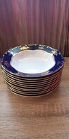 Zsolnay pompadour 1 deep plates, new, never used 11 pcs