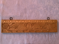Hand carved towel rack and hanger