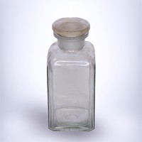 Transparent medicinal glass
