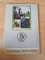 1969 Philatelia hungarica stamp desk calendar