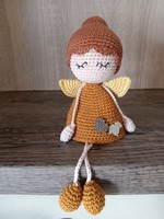 Hand crocheted autumn fairy