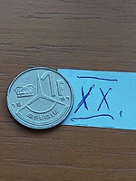 Belgium belgie 1 franc 1991 stainless steel xx