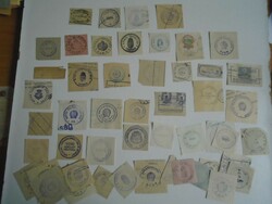 D202377  EGER  régi bélyegző-lenyomatok  51 db.   kb 1900-1950's