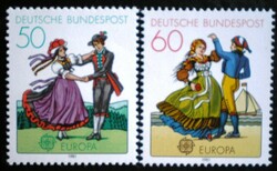 N1096-7 / Germany 1981 europa cept : folklore stamp series postal clear