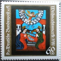 N1113 / Germany 1981 Christmas stamp postal clear