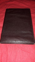 Old brown leather wallet with many compartments ID card/bank card holder wallet 15x10 cm as shown in the pictures