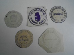 D202393 Magyarbán tipped old stamp impressions 5 pcs. About 1900-1950's