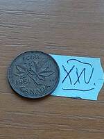 Canada 1 cent 1951 vi. George, bronze xxv