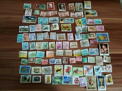 Stamp package, mixed 100 pcs., all different