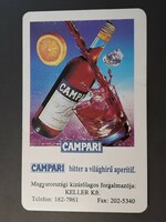 Kártyanaptár 1995 - Campari bitter a világhírű aperitif feliratos retró, régi zsebnaptár