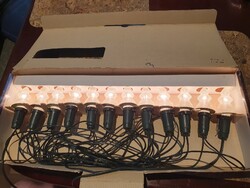 Retro Christmas shaped string of light bulbs
