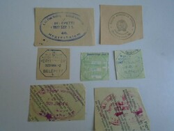 D202359 pile of old stamp impressions 7 pcs. About 1900-1950's