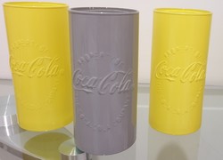 3 Coca-Cola glasses