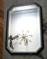 Mirror in 8 square wooden frames