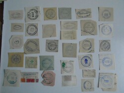 D202385 Dévaványa old stamp impressions 33 pcs. About 1900-1950's