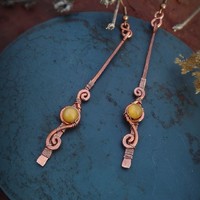 Beeql yellow morning earrings