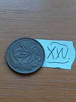 Australia 2 cent 1966 collared lizard, bronze, ii. Queen Elizabeth xxv
