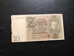 Németország 20 Reichsmark ,Német Márka 1929, Viseltes