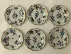 Set of 6 Óherend vbo, Victoria-pattern cake plates