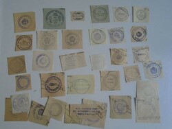 D202383 DÉVAVÁNYA régi bélyegző-lenyomatok  32 db.   kb 1900-1950's