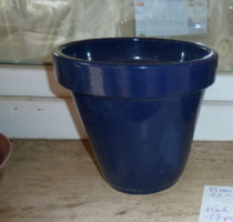 Blue 17x17 cm outdoor flower pot