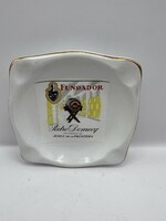 Antik vintage porcelán hamutartó. brandy fundador. Pedro Domecq.10x10cm.4976