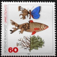 N1087 / Germany 1981 environmental protection stamp postal clear