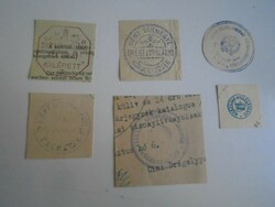 D202381 DRÉGELYPALÁNK  régi bélyegző-lenyomatok  5 db.   kb 1900-1950's