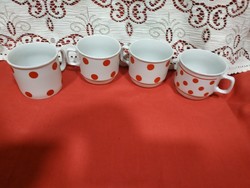 Zsolnay mugs with red dots