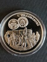 A magyar pénz krónikája I. világháború .999 ezüst