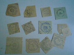 D202387 MÓR  régi bélyegző-lenyomatok  11 db.   kb 1900-1950's