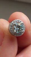 925 Silver moissanite diamond earrings.