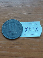German Empire deutsches reich 10 pfennig 1919 zinc, ii. William xxix