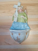 Porcelain holy water holder