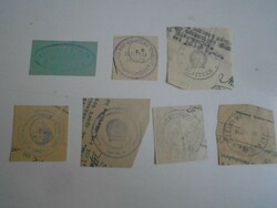 D202417 ALATTYÁN  régi bélyegző-lenyomatok  7 db.   kb 1900-1950's