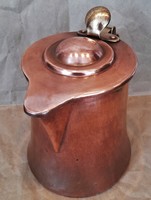 Antique Yakovlev Chedomir, red copper Jug with lid from Dunakes