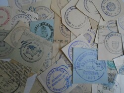 D202406  ABÁDSZALÓK   régi bélyegző-lenyomatok  34 db.   kb 1900-1950's