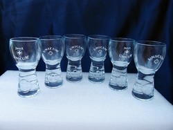 6 Unicum glasses