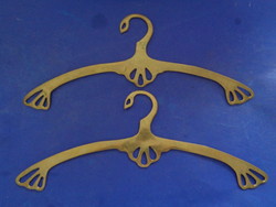 Art Nouveau copper coat hanger