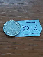 Chile 1 peso 1996 alu. Bernardo O'Higgins xxix
