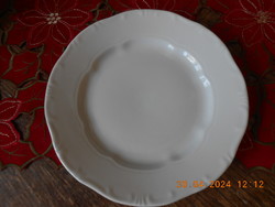 Zsolnay barokk, fehér süteményes tányér
