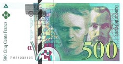 500 frank francs 1995 Franciaország Gyönyörű