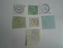 D202429  BALATONFÜRED    régi bélyegző-lenyomatok  7  db.   kb 1900-1950's
