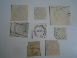 D202418   ALBERTISRA - ALBERTI - IRSA  régi bélyegző-lenyomatok  8 db.   kb 1900-1950's