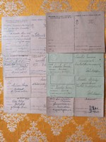 1944. 8 pcs of field post sheets