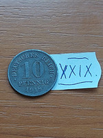 German Empire deutsches reich 10 pfennig 1918 zinc, ii. William xxix