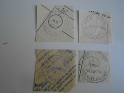 D202420   ANDORNAKTÁLYA  régi bélyegző-lenyomatok  4 db.   kb 1900-1950's